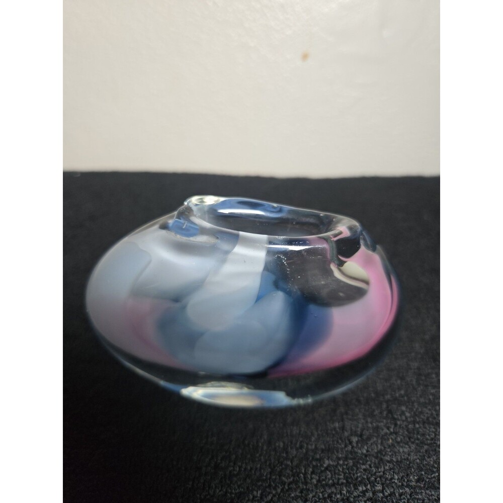 Buzz Williams 1988 Signed Hand Blown Art Glass Paperweight, Vintage Studio Glass